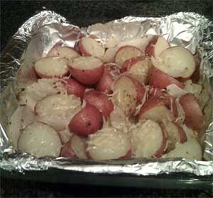 oven roasted garlic parmesan red potatoes