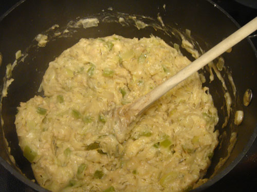 making clam chowder